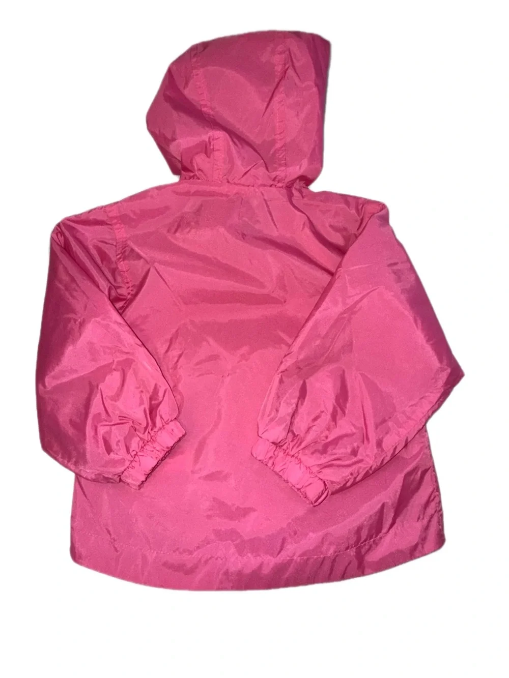 OshKosh Girls Size 3T Pink Nylon Hooded Windbreaker Jacket